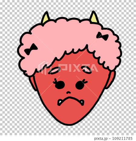 Illustration of a stylish red demon Illustration of a stylish red demon 109211785
