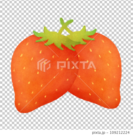 Hand-drawn style strawberry illustration 109212224