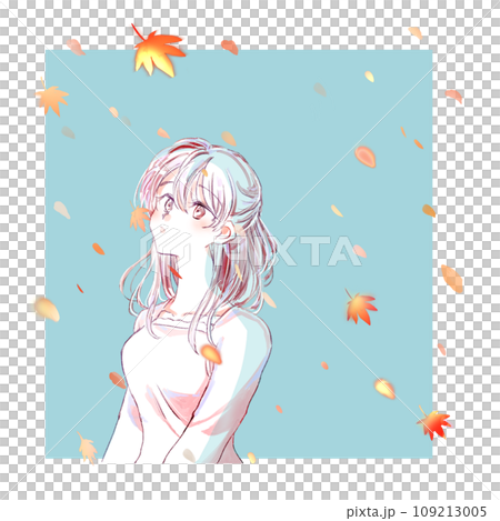 センチメンタルな女性　紅葉 109213005