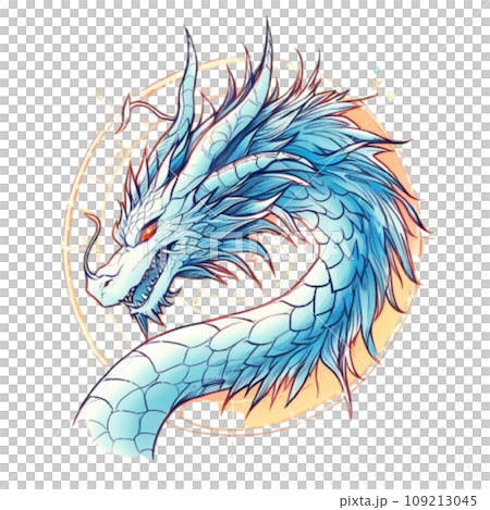 青龍のイラスト素材 [109213045] - PIXTA