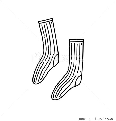Mens socks isolated on a white background 109214530