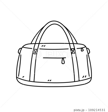 Sports bag isolated on a white background 109214531