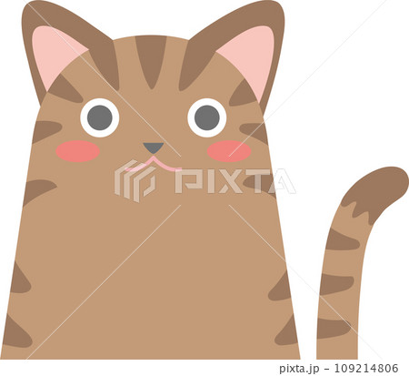 猫のイラスト_ニャンコ_キジ猫 109214806