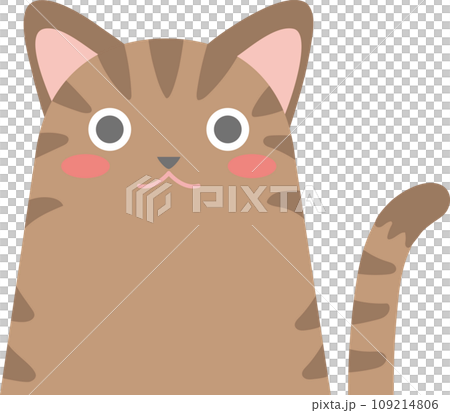 猫のイラスト_ニャンコ_キジ猫 109214806