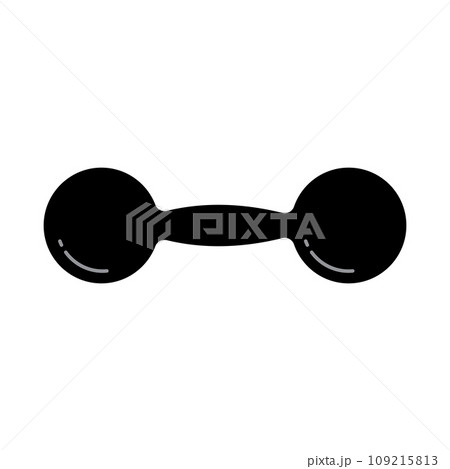 Barbell vector icon 109215813