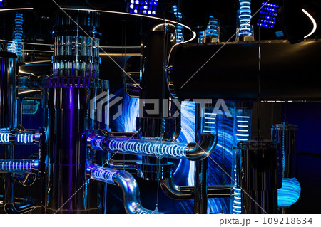Model of a nuclear reactor to demonstrate the creation of energy from radioactive particles Model of a nuclear reactor to demonstrate the creation of energy from radioactive particles 109218634