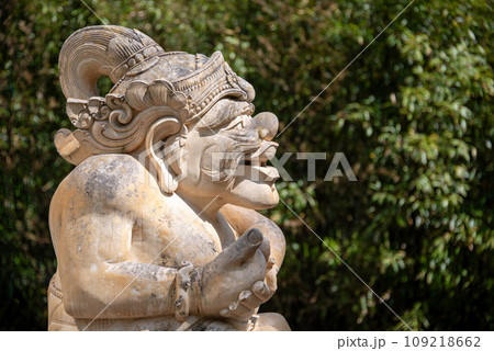 Balinese stone sculpture, traditional balinese statue. Asia and Indonesia culture 109218662