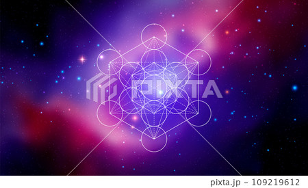 Mystical sacred geometry vector symbol. Spirituality, harmony 109219612