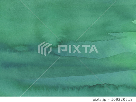 紙の質感のある鮮やかな緑の水彩の背景素材 109220518