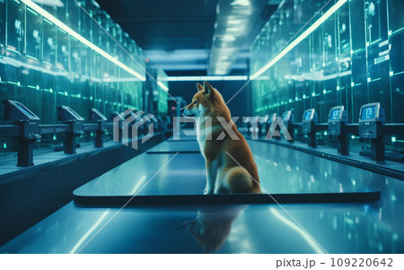 未来的な柴犬 109220642