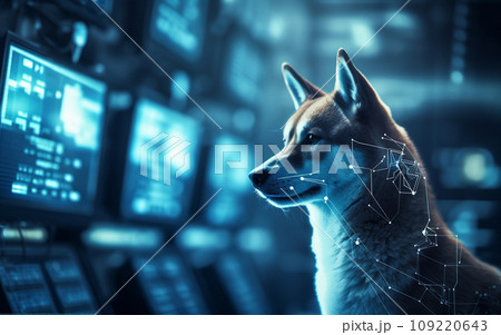 未来的な柴犬 109220643