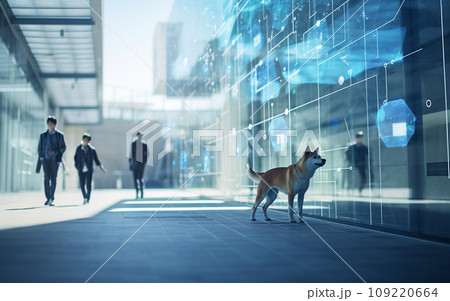 未来的な柴犬 109220664