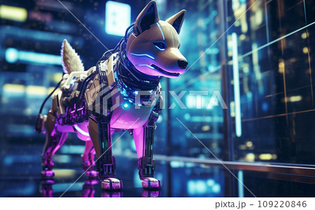 未来的な柴犬 109220846