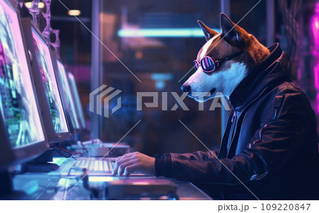 未来的な柴犬 109220847