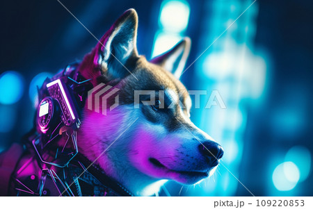 未来的な柴犬 109220853