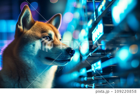 未来的な柴犬 109220858