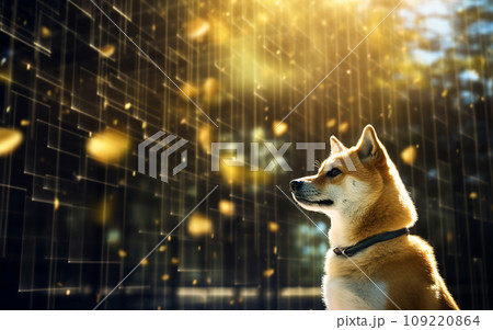 未来的な柴犬 109220864