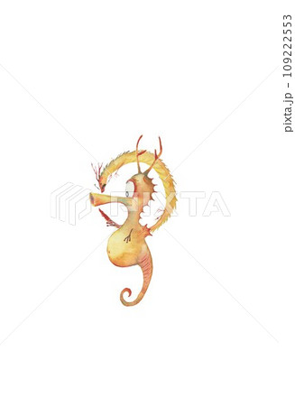 年賀素材 辰年 竜の落とし子 年賀素材 辰年 竜の落とし子 109222553