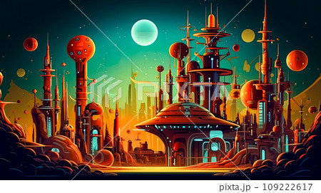 a futuristic journey across the planets a futuristic journey across the planets 109222617