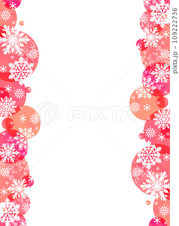 雪の花のフレームカード 109222736