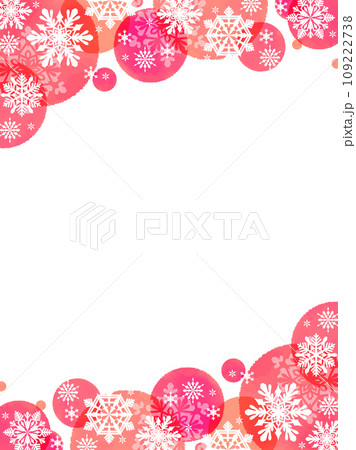 雪の花のフレームカード 109222738