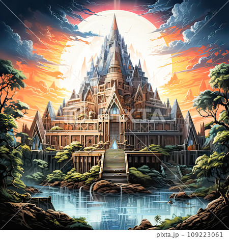 Watercolor wonders Unusual ancient palaces come to life Watercolor wonders Unusual ancient palaces come to life 109223061