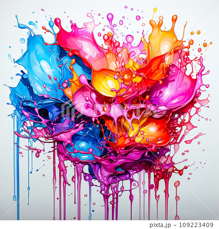 A watercolor heart image, vibrant and tender A watercolor heart image, vibrant and tender 109223409