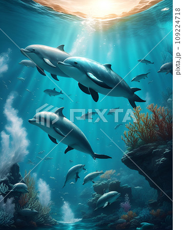 イルカ「AI生成画像」 109224718