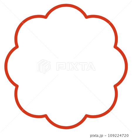 お花の形のコピースペース お花の形のコピースペース 109224720