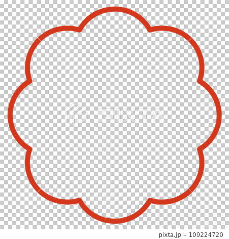 お花の形のコピースペース お花の形のコピースペース 109224720