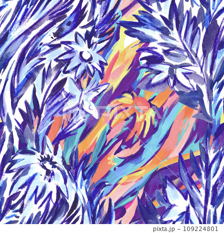 Colorful abstract seamless pattern for textile and fabric. Colorful abstract seamless pattern for textile and fabric. 109224801