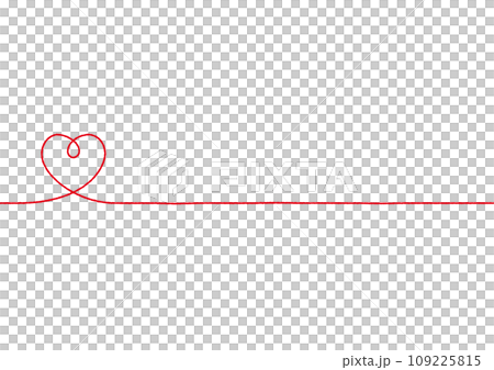 手繪簡單的紅心線描 109225815