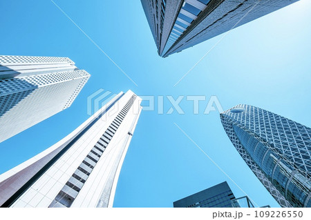 都市イメージ、新宿副都心のビル群 109226550