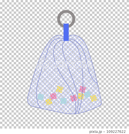 洗顔ネット 泡だて用品のイラスト 洗顔ネット 泡だて用品のイラスト 109227622