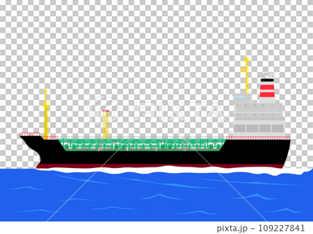 Oil tanker ship sailing on the sea 109227841