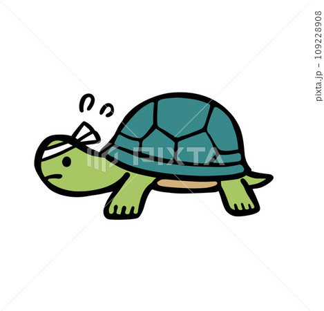 頑張るカメのイラスト 頑張るカメのイラスト 109228908