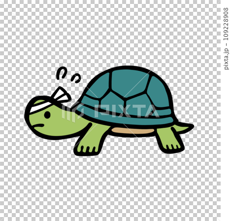 頑張るカメのイラスト 頑張るカメのイラスト 109228908