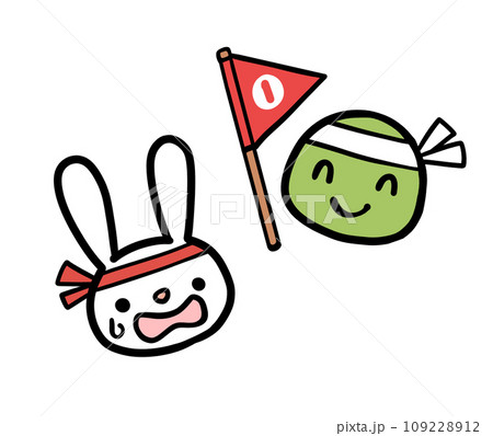 うさぎとかめのイラスト 109228912