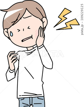 歯痛に苦しむ男性 109229125