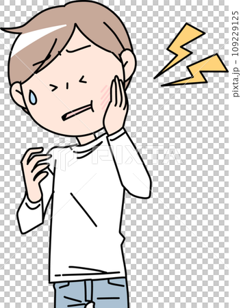 歯痛に苦しむ男性 109229125