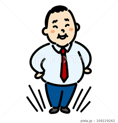 自信満々な　ビジネスマン 109229262