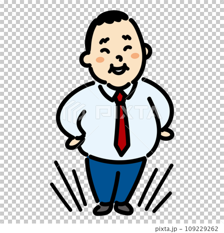 自信満々な　ビジネスマン 109229262