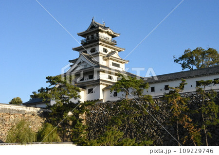 日本三大海城に数えられる今治城天守 109229746