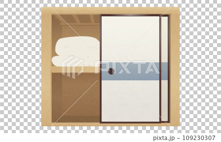 Illustration of a closet 109230307