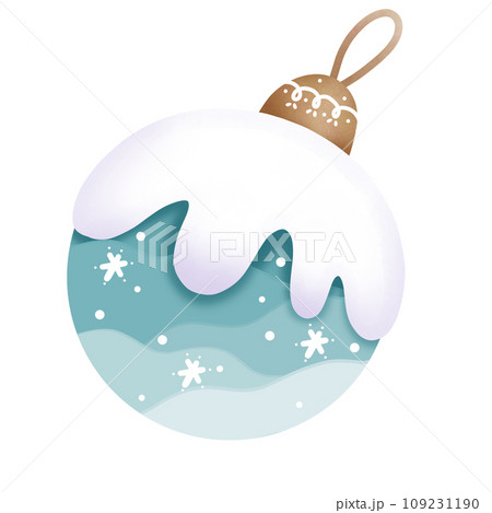 Blue Christmas ball 109231190