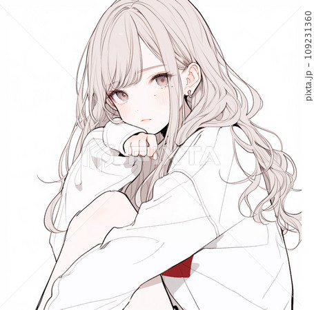悩む女性 悩む女性 109231360