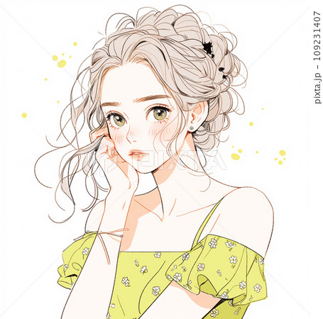 悩む女性 悩む女性 109231407