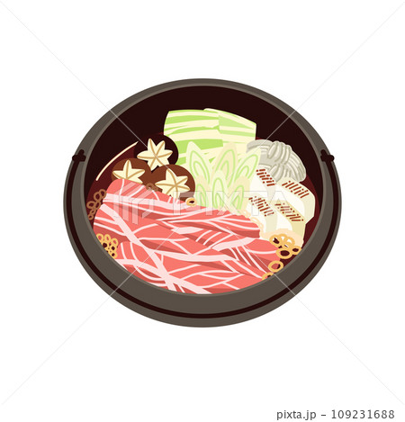 すき焼きのイラスト素材 [109231688] - PIXTA
