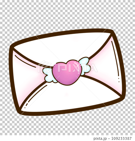 Letter with heart Letter with heart 109233387