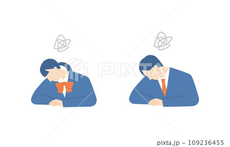 悩みを抱える学生たち 109236455